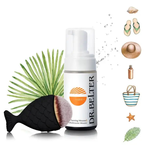 Dr. Belter Sun Self Tanning Mousse & Brush Set